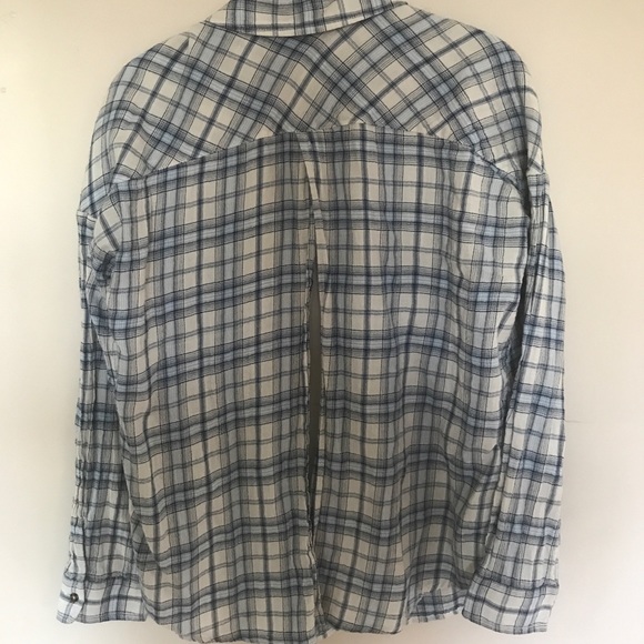 Blue and White Flannel - Picture 2 of 2